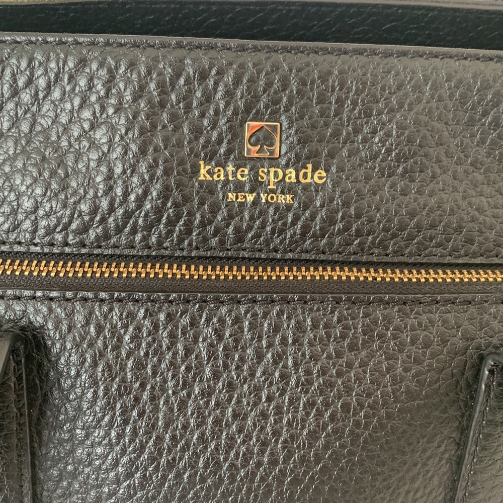 Kate Spade New York Black Leather Shoulder Bag - Picture 3 of 10